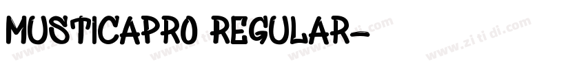 MusticaPro Regular字体转换